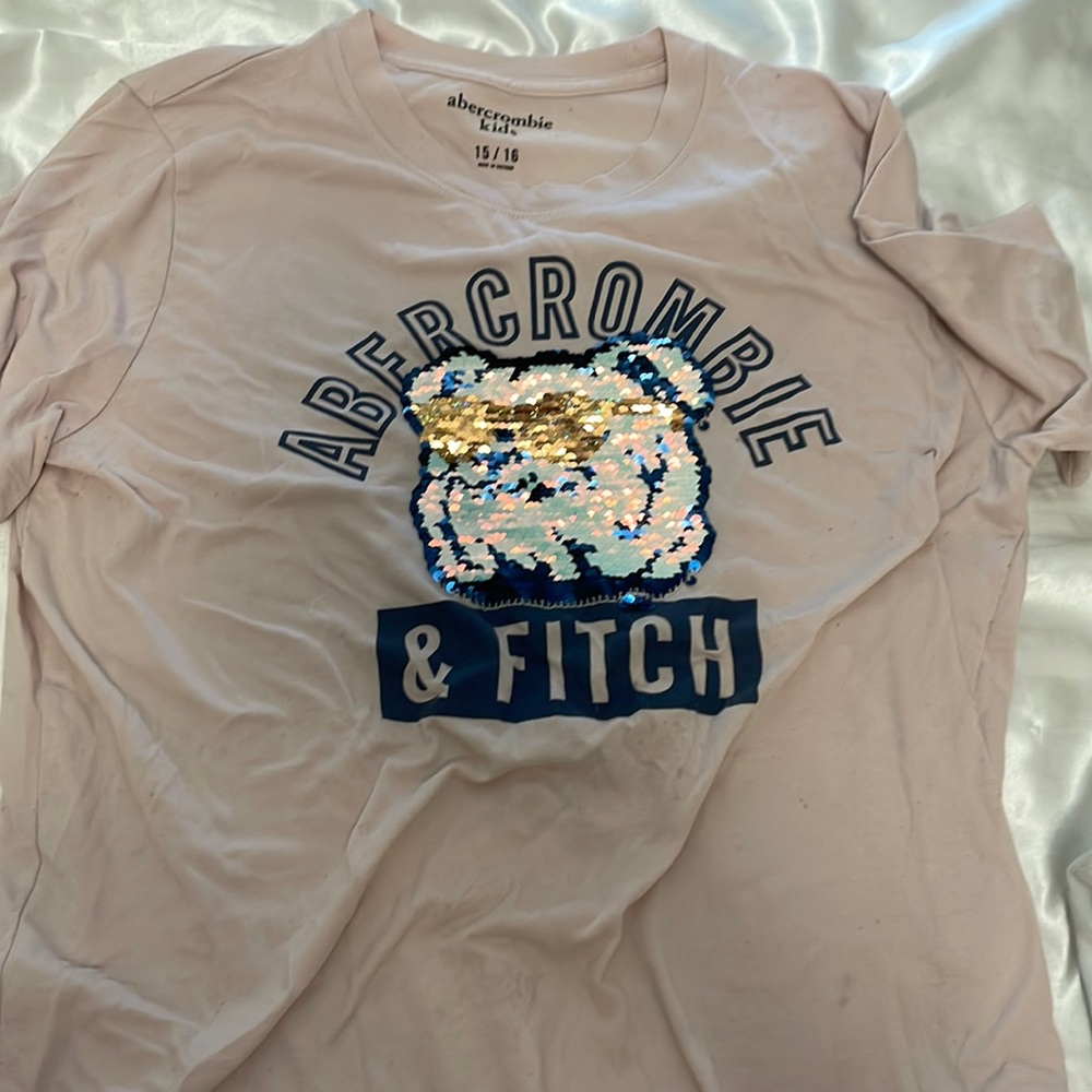 Sequin flip pink shirt